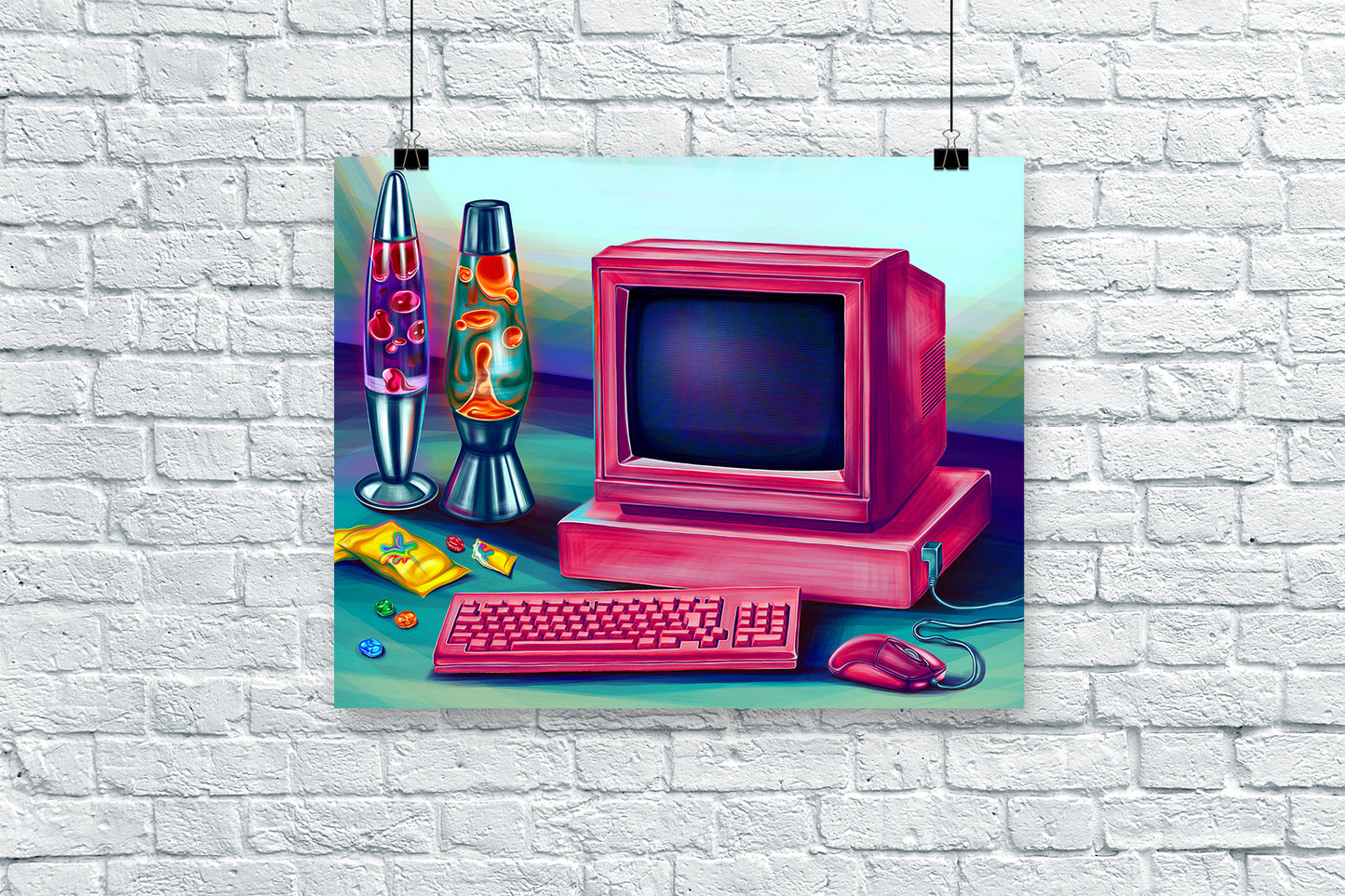 "Gaming Setup for Putt-Putt® Saves The Zoo" | 20"x16" Poster Print